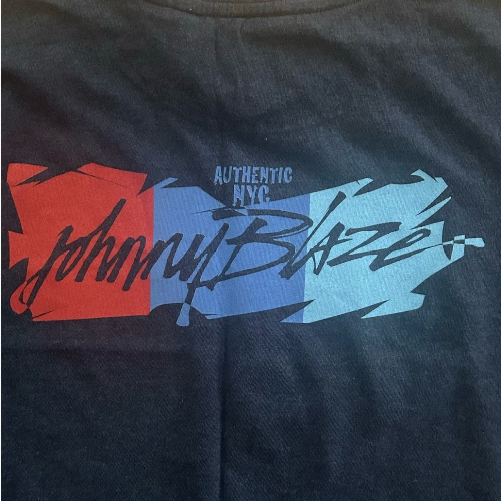 Vintage Johnny Blaze NYC Graphic Tee XL – Ice Grillin’ 90s Hip Hop Streetwear - Picture 3 of 6